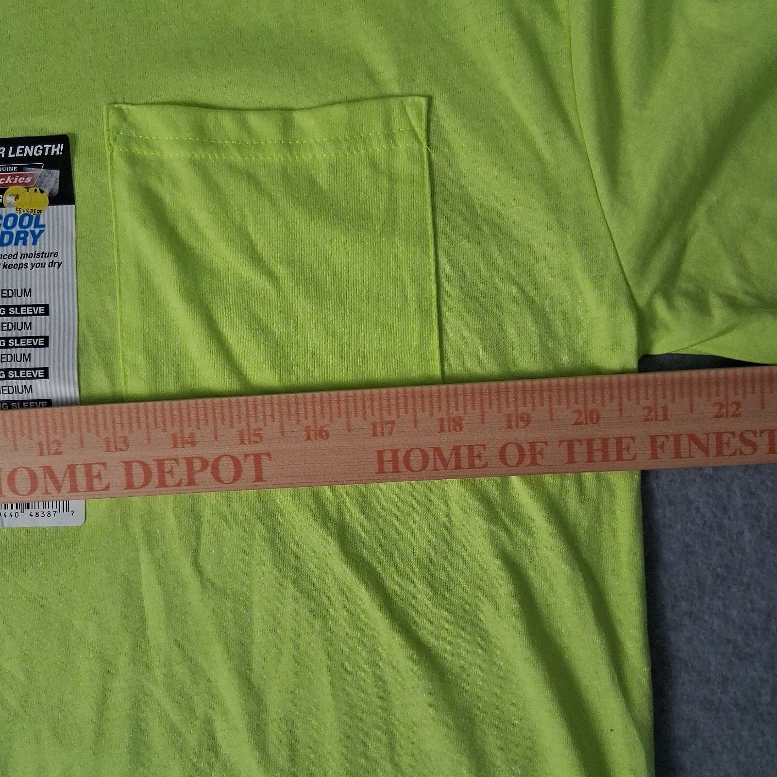 NWT Dickies Fast Dry Shirt Mens M Energy Yellow Long Sleeve OUTDOOR WORK gallery