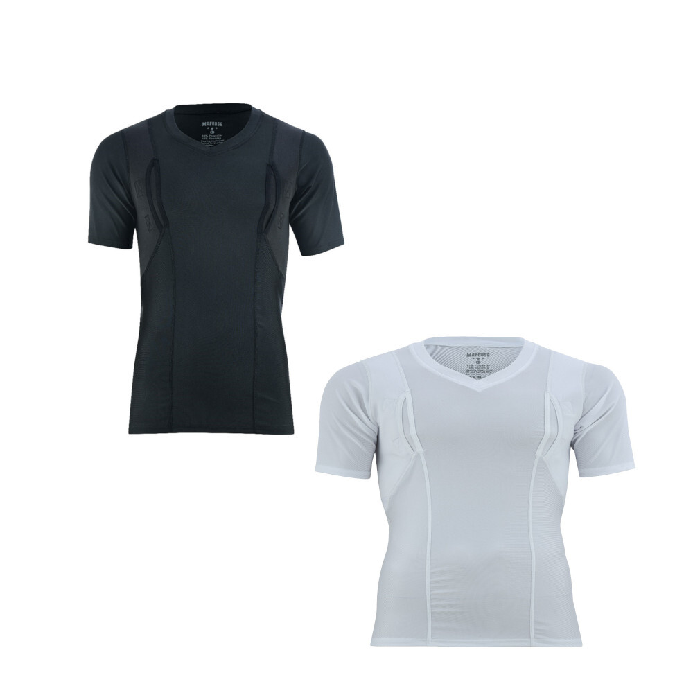 Mafoose V Neck CCW Concealed Carry Holster Shirt with Pockets Medium to 4XL gallery