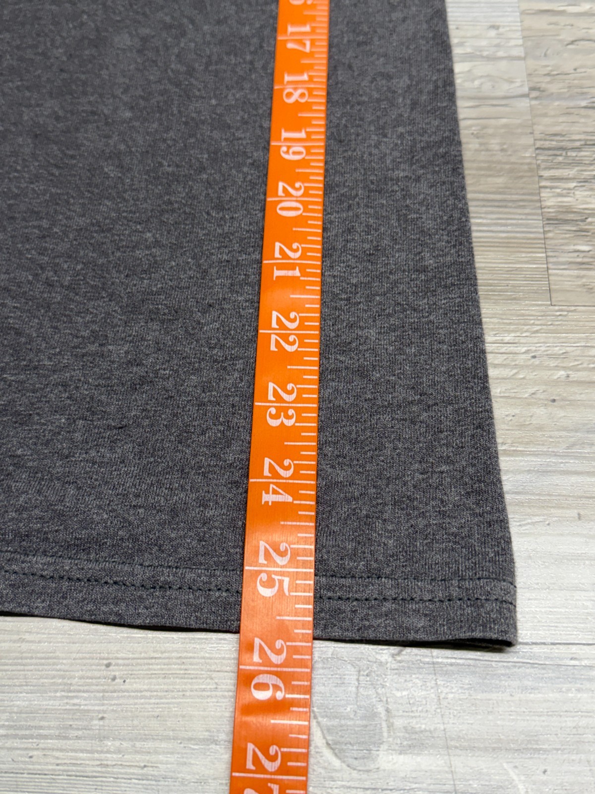 Hanes EcoSmart Mens 2XL Charcoal Heather Gray Blank Crewneck T-Shirt gallery