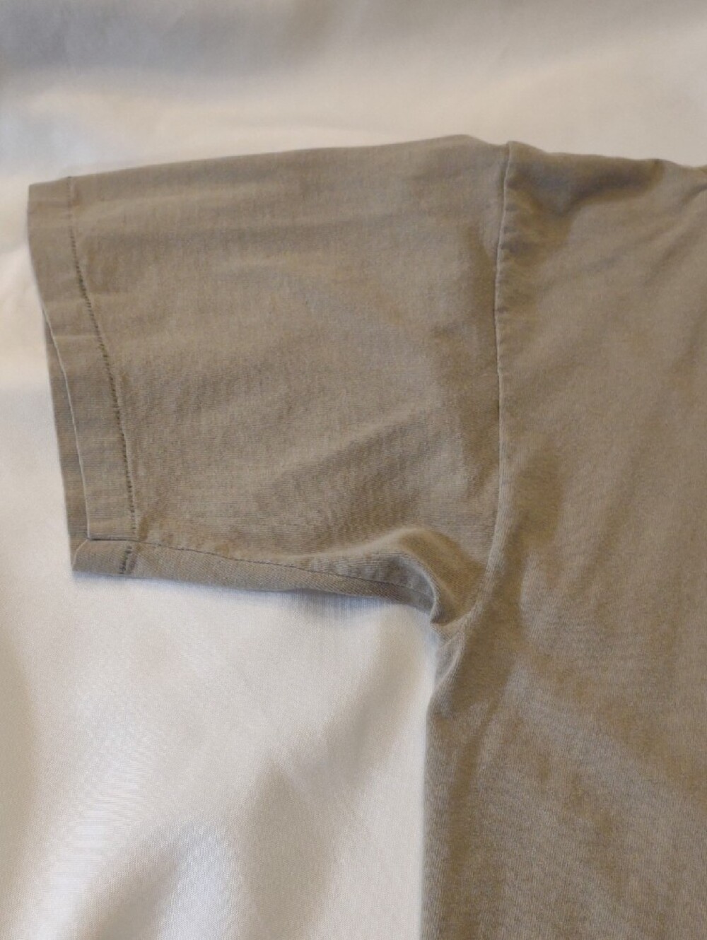 Vintage Quiksilver Khaki Short-Sleeve Tee w/ Sm. Logo Front / Lg. Logo Back - XL gallery