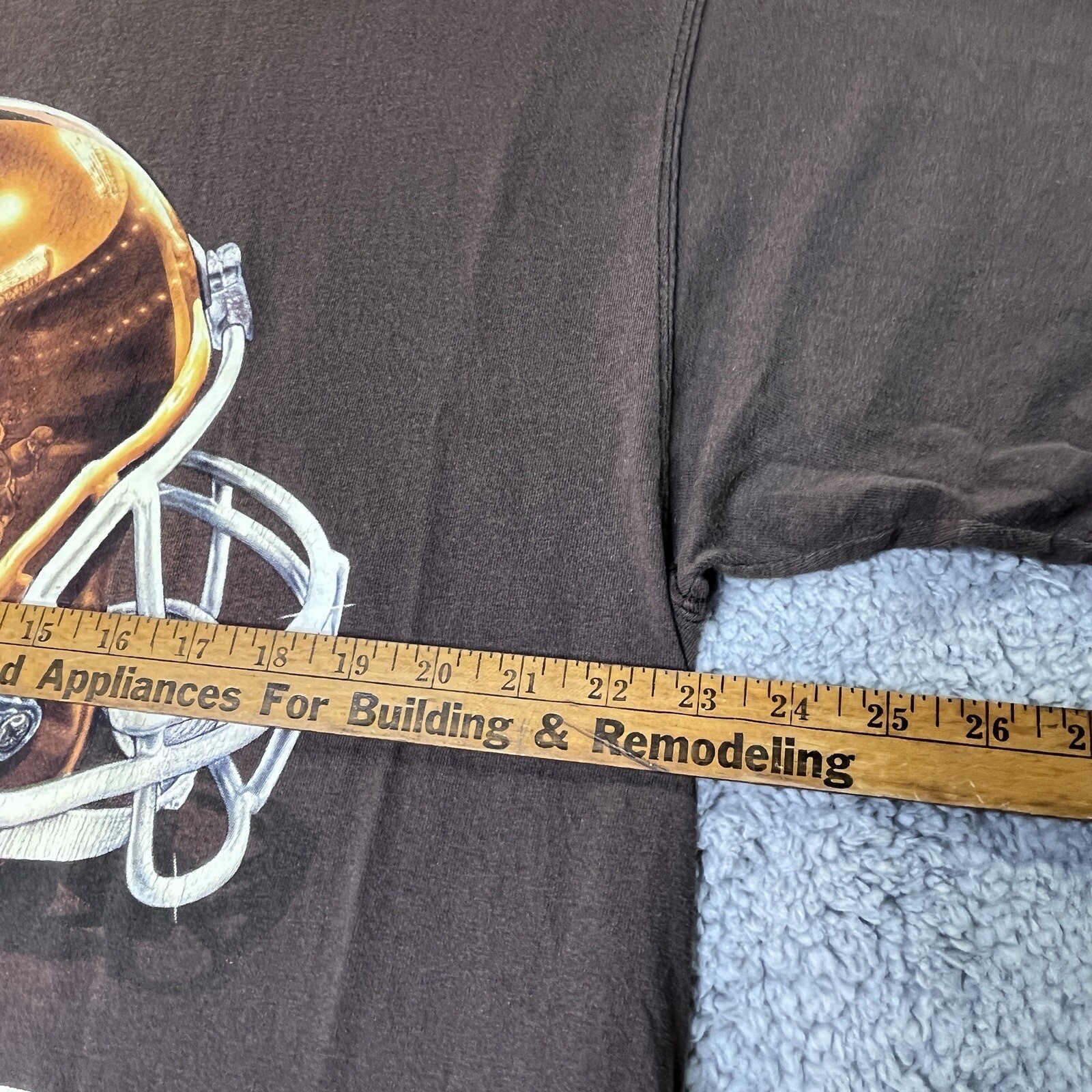 Cleveland Browns T Shirt Vintage 90s Helmet Logo Brown Mens XL? See Measurements gallery
