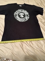 Aape by A Bathing Ape AAPE NOW! Graphic Print Black T-Shirt Sz M