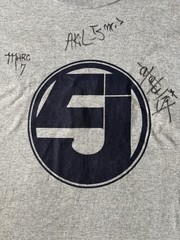 RARE! SIGNED Jurassic 5 Jersey Crewneck T-Shirt Fruit of the Loom Lofteez XL