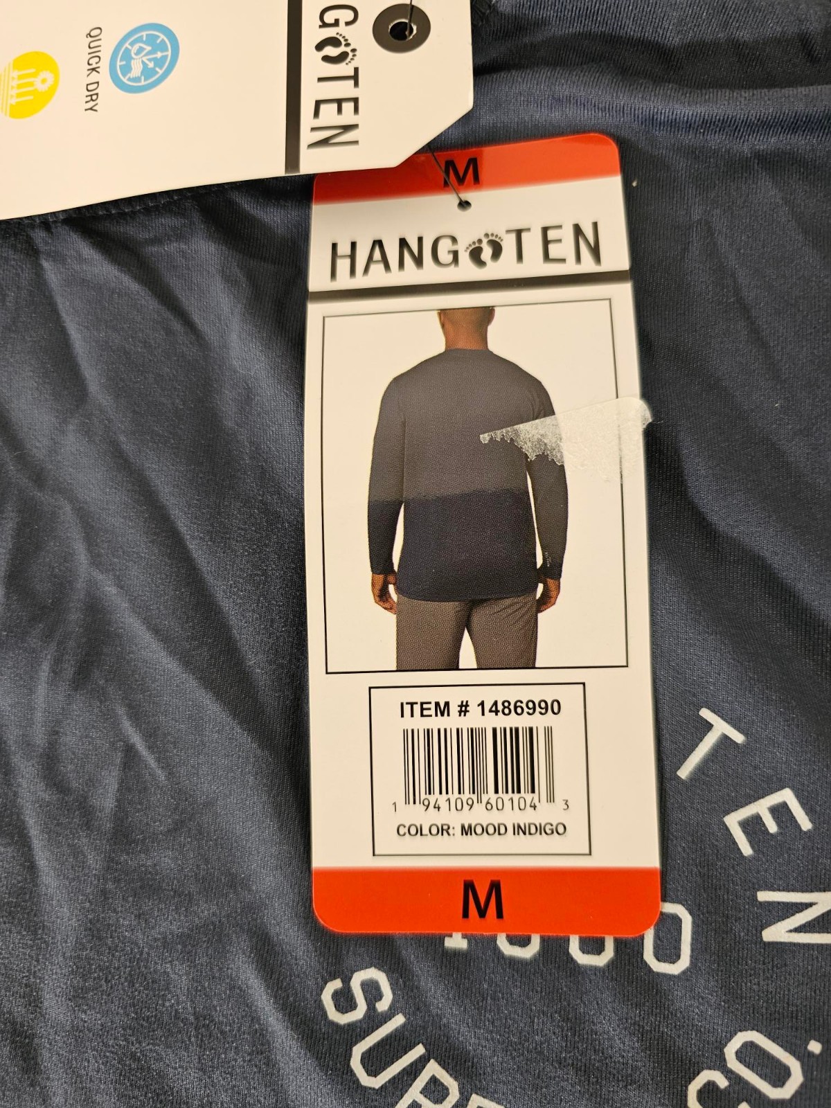 M / MEDIUM - BLUE - Men's Hang Ten Long Sleeve Lightweight Sun Shirt UPF 50+ gallery