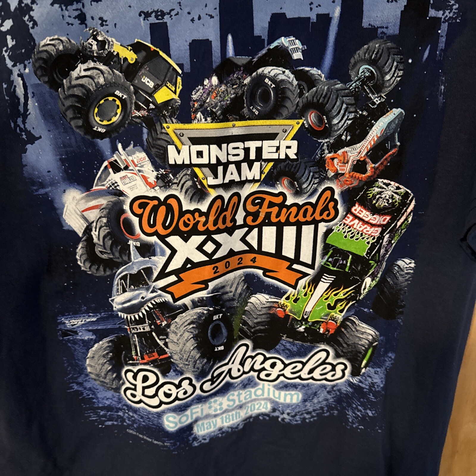 Monster Jam 2024 World Finals T Shirt Los Angeles LA SoFi Size Medium gallery