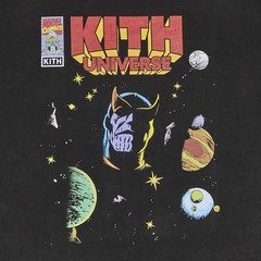 🔥 Kith Marvel Infinity Universe Vintage Tee Black Size Large