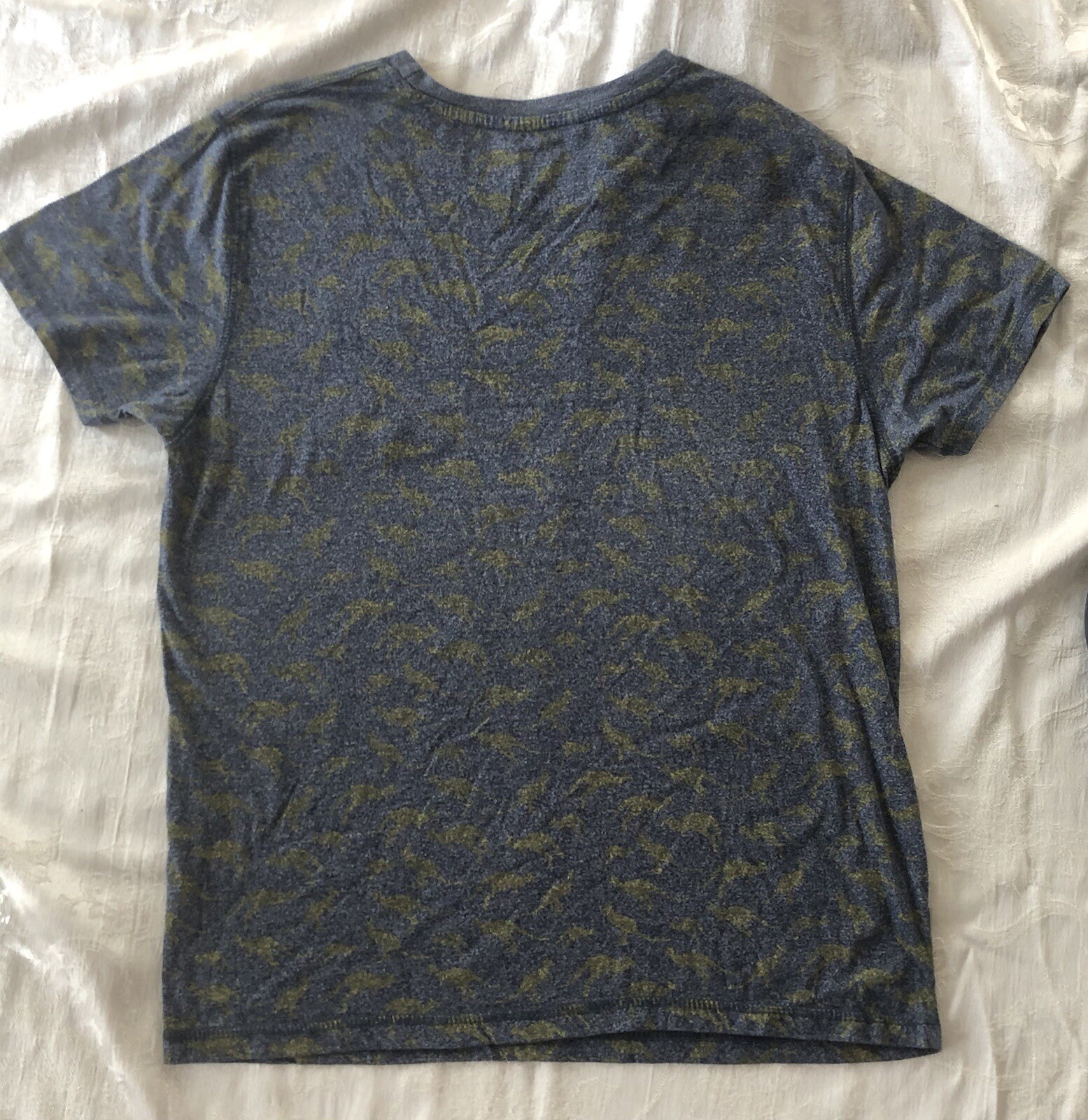 Creative Destruction Short Sleeve T-Shirt Men’s L Blue with Yellow Kangaroos gallery