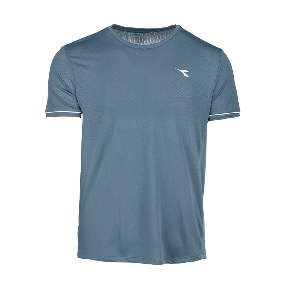diadora Tennis Crew Neck Short Sleeve Athletic T-Shirt Mens Blue Casual Tops 180 gallery