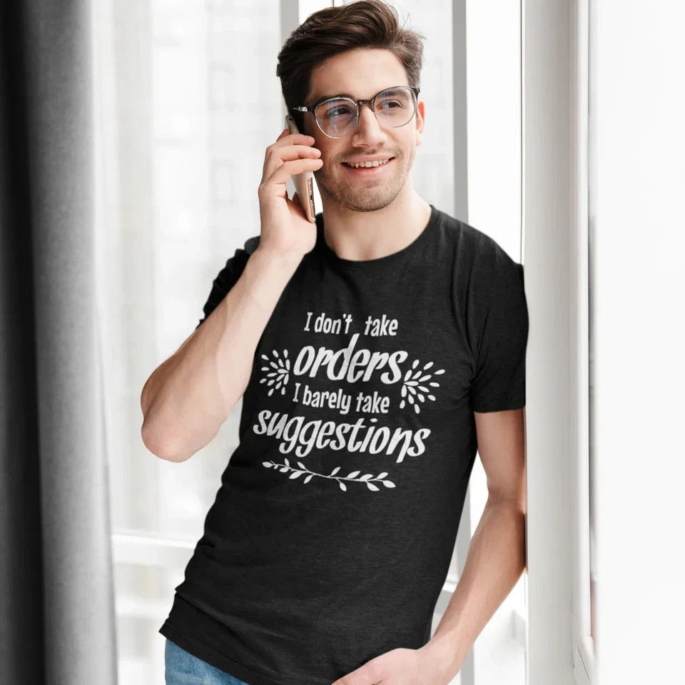 Classic Fit Humour Tee | Unisex Round Neck Funny Text Printed Casual T-Shirt gallery