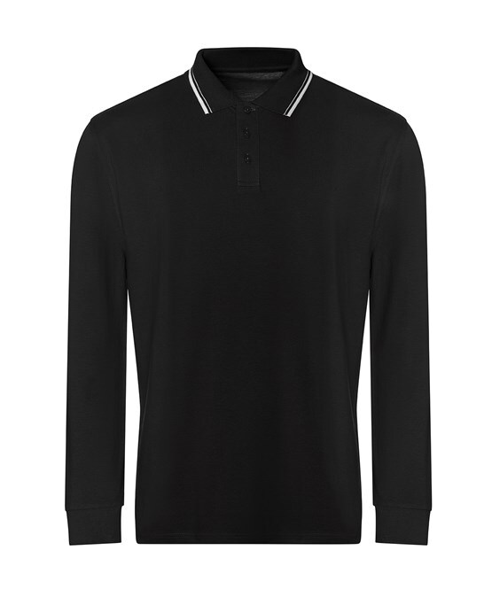 Personalised Custom Just Polos Awdis Long Sleeve Tipped 100 Polo Casual JP103 gallery