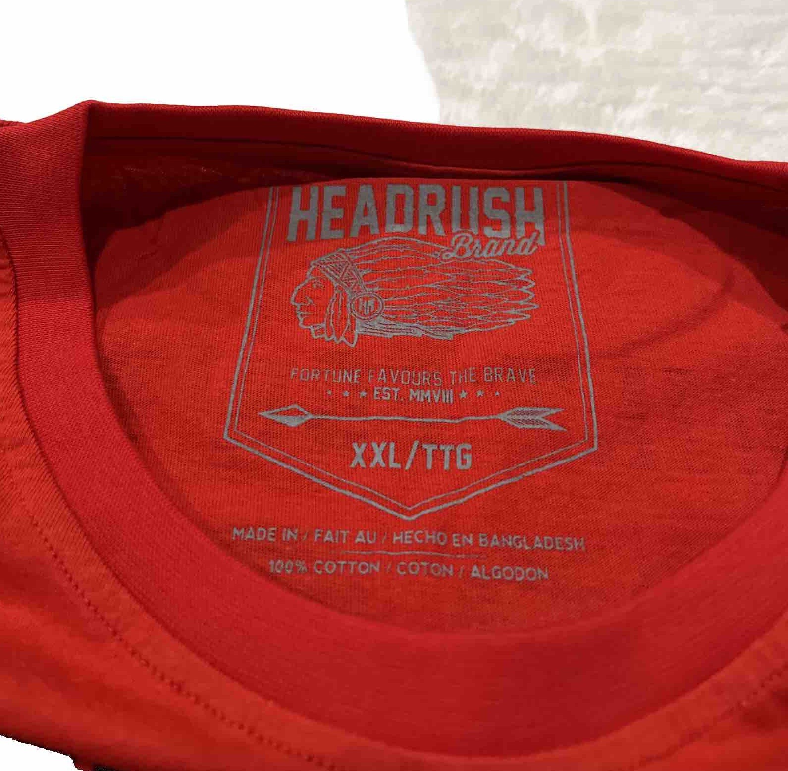 Headrush Brand Red 2XL Short Sleeve Brotherhood gallery