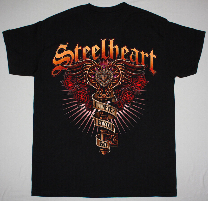 NEW Steelheart Band Logo Classic Black Unisex All Size Shirt