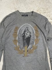 2010s Dolce & Gabbana Catholic Grey Long Sleeve Tee IT 40