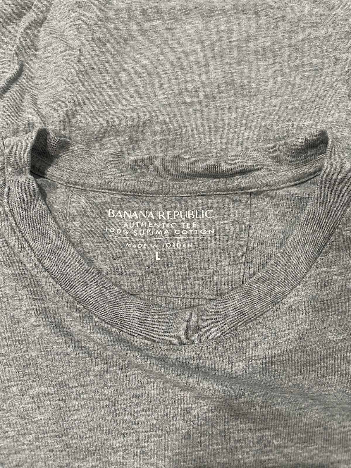 Banana Republic Mens Authentic Tee 100% Supima Cotton Adult L gallery