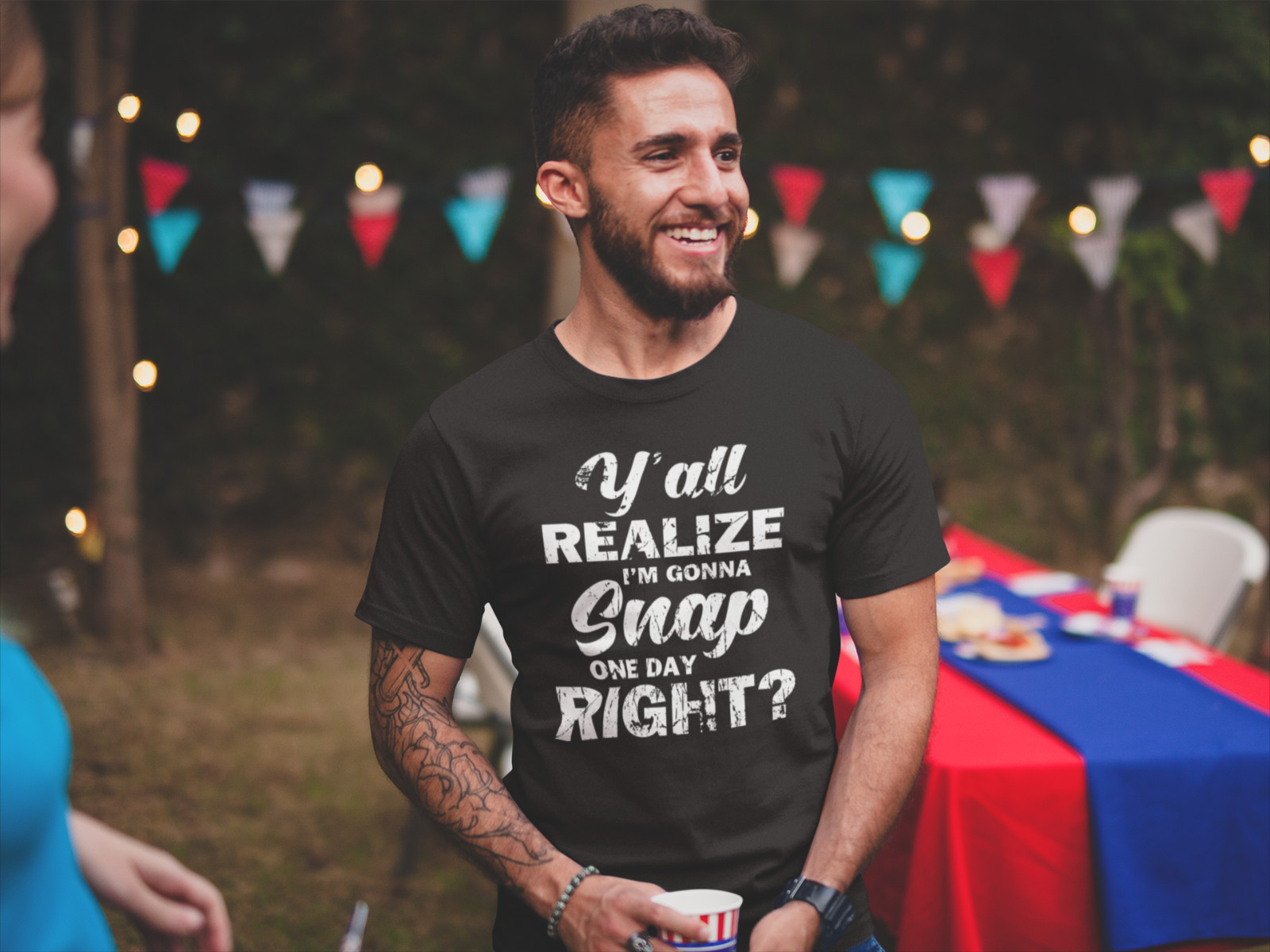 Funny I'm Gonna Snap One Day Gift T shirt Rude Humor Offensive Sarcastic T-Shirt gallery