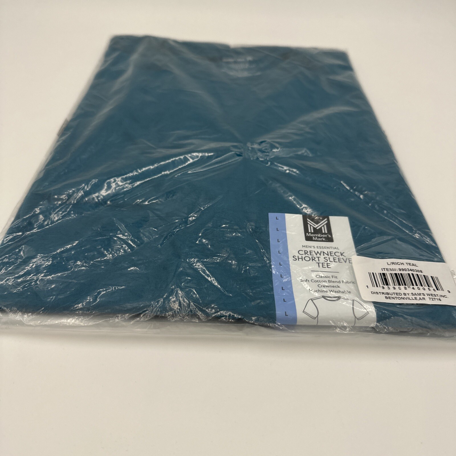 Member’s Mark Men’s Essential Crew Tee Large