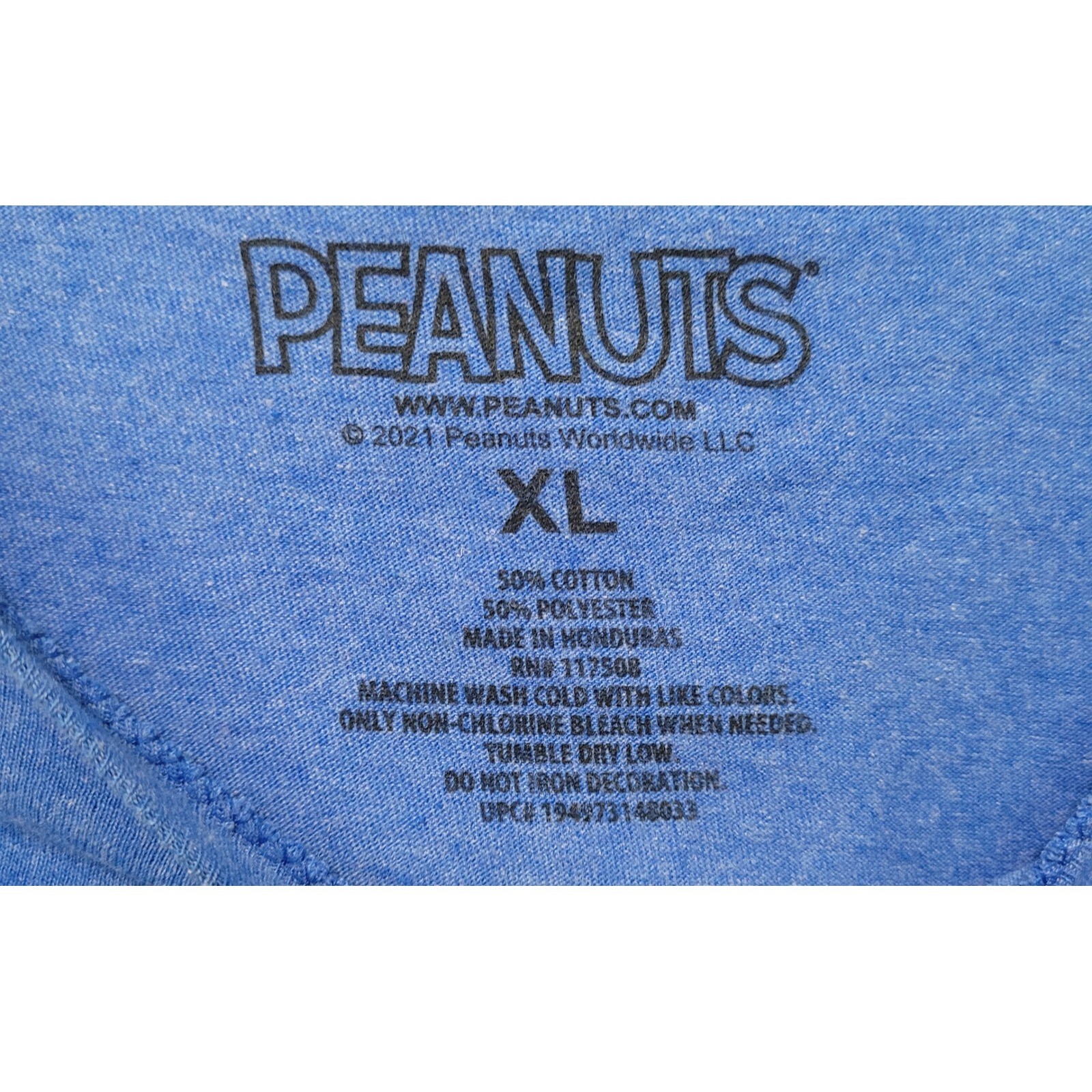 Peanuts Snoopy I'll Do It Tomorrow T-Shirt Mens XL Blue Graphic Tee Humor gallery