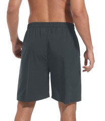 Kinglaman 5 Pack Mens Athletic Gym Workout Large, 3 Black 1 Blue 1 Gray