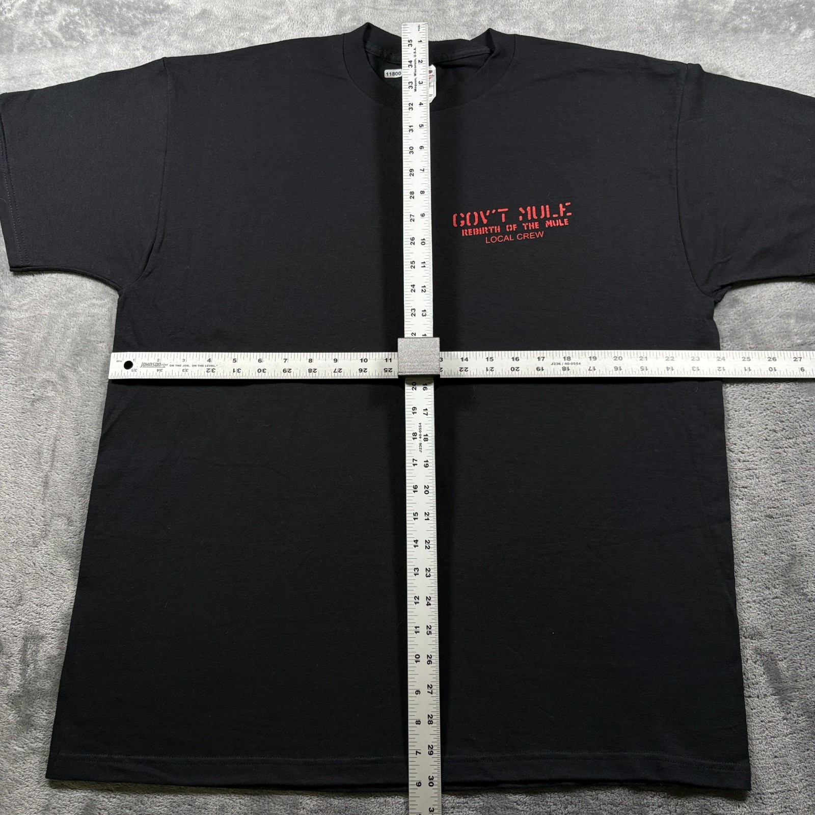 Vintage Y2K Gov't Mule Rebirth of the Mule Local Crew Tour T-Shirt XL Men Cotton gallery