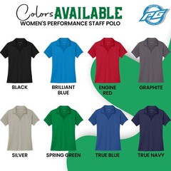 Custom Ladies Performance Staff Polo Polo V-Neck Custom Embroidery Polo LK398