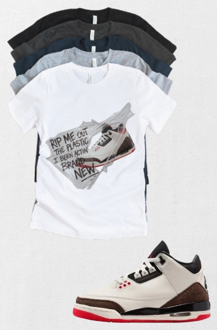 Shirt to match Jordan 3 OG Retro x Jordan Out the Plastic Worlds Best Tee gallery