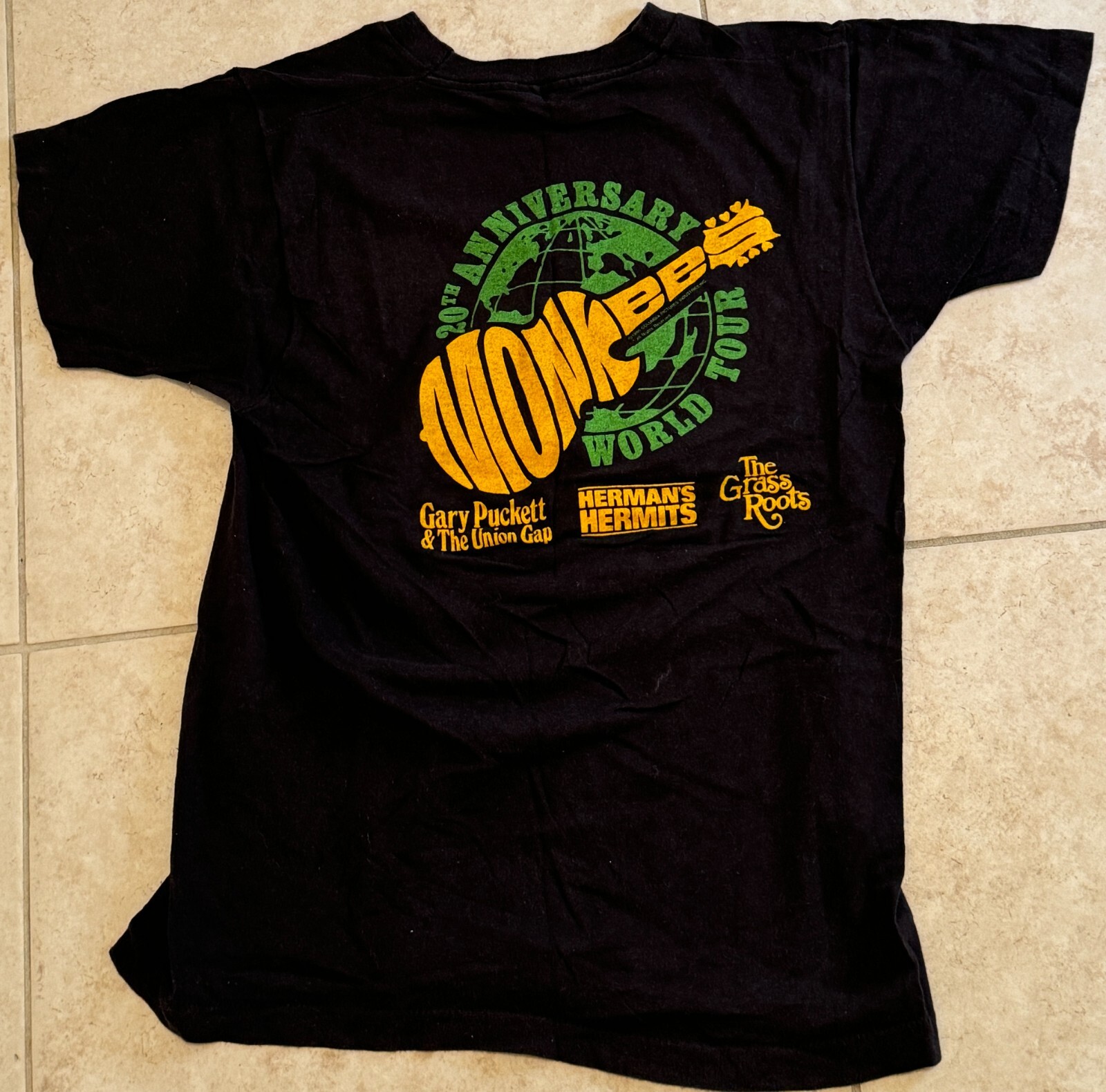 AUTHENTIC Vintage 80'S 1986 MONKEES 20TH ANNIVERSARY REUNION TOUR T-Shirt L gallery