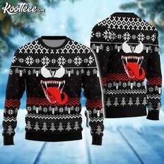 Venom Marvel Holiday Ugly Christmas Sweater Size XS-5XL