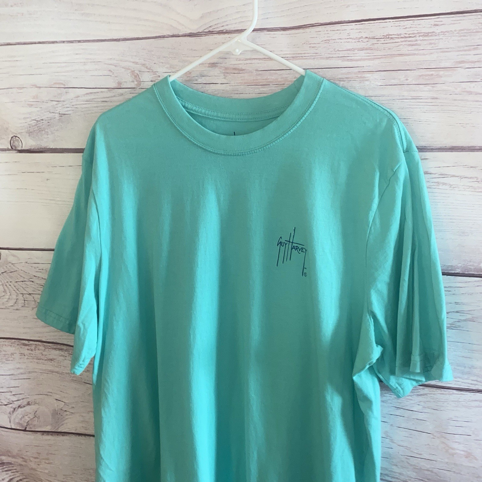 Guy Harvey Mens Marlin Fishing T Shirt Aqua XL Short Sleeve Graphic Tee Resort gallery
