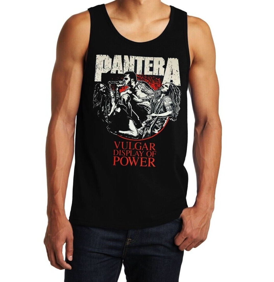 Pantera Power Heavy Metal Rock Band Black Tank Top Men's Sizes gallery