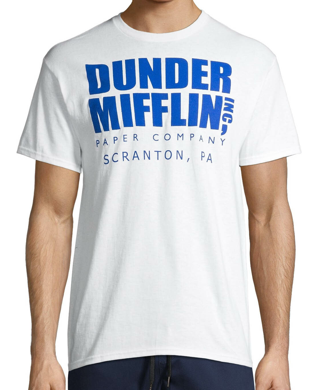 New The Office Dunder Mifflin Scranton Mens Small White Cotton Funny TV Show Tee