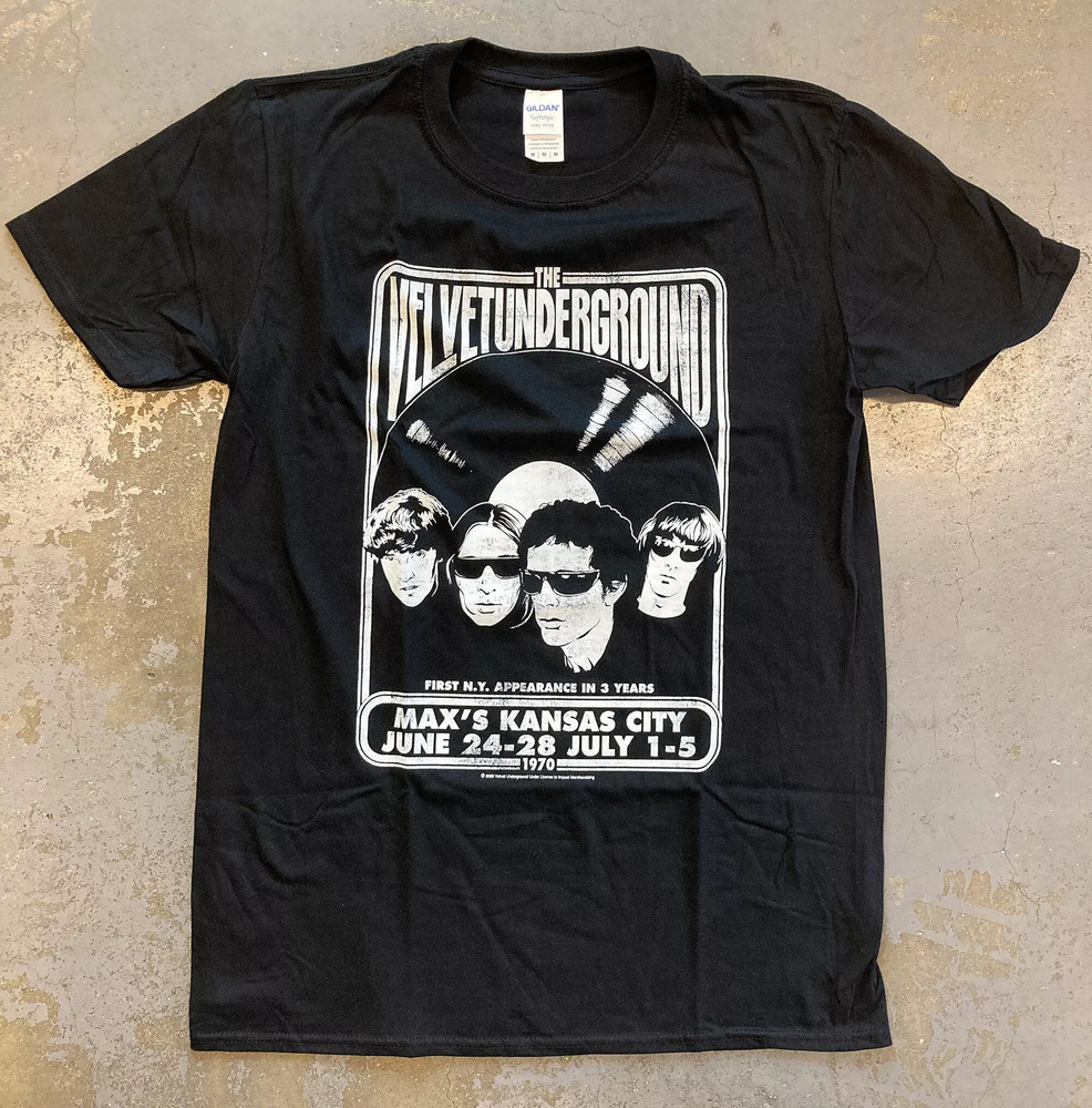The Velvet Underground band basic black T shirt Classic tee