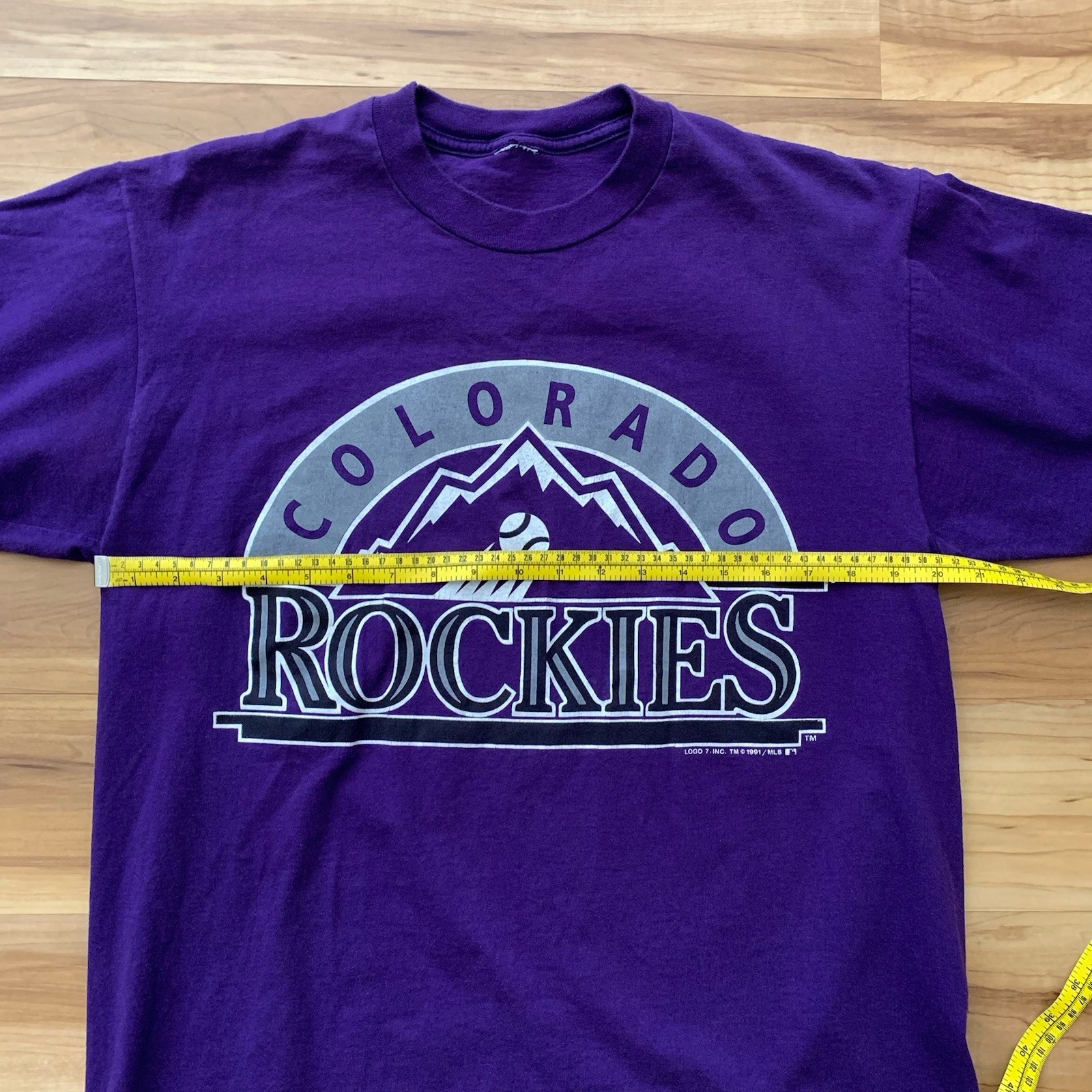 Colorado Rockies Baseball Sports Tshirt Men’s Large Purple 90’s gallery