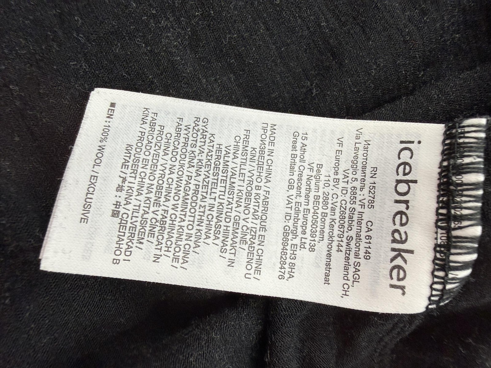 Icebreaker Shirt Mens Medium Black 150 Merino Wool Long Sleeve Graphic Tee gallery