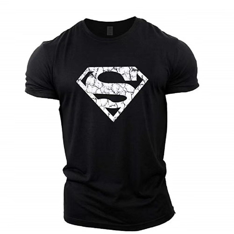 Men’s Gym Muscle T-Shirt Raglan Sleeve Bodybuilding Tee Short Sleeve Shirt Top