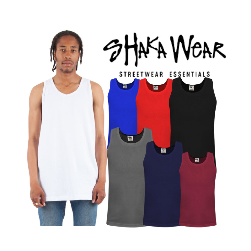Shaka Wear Adult 6.0oz Active Cotton Sleeveless Tank Top gallery