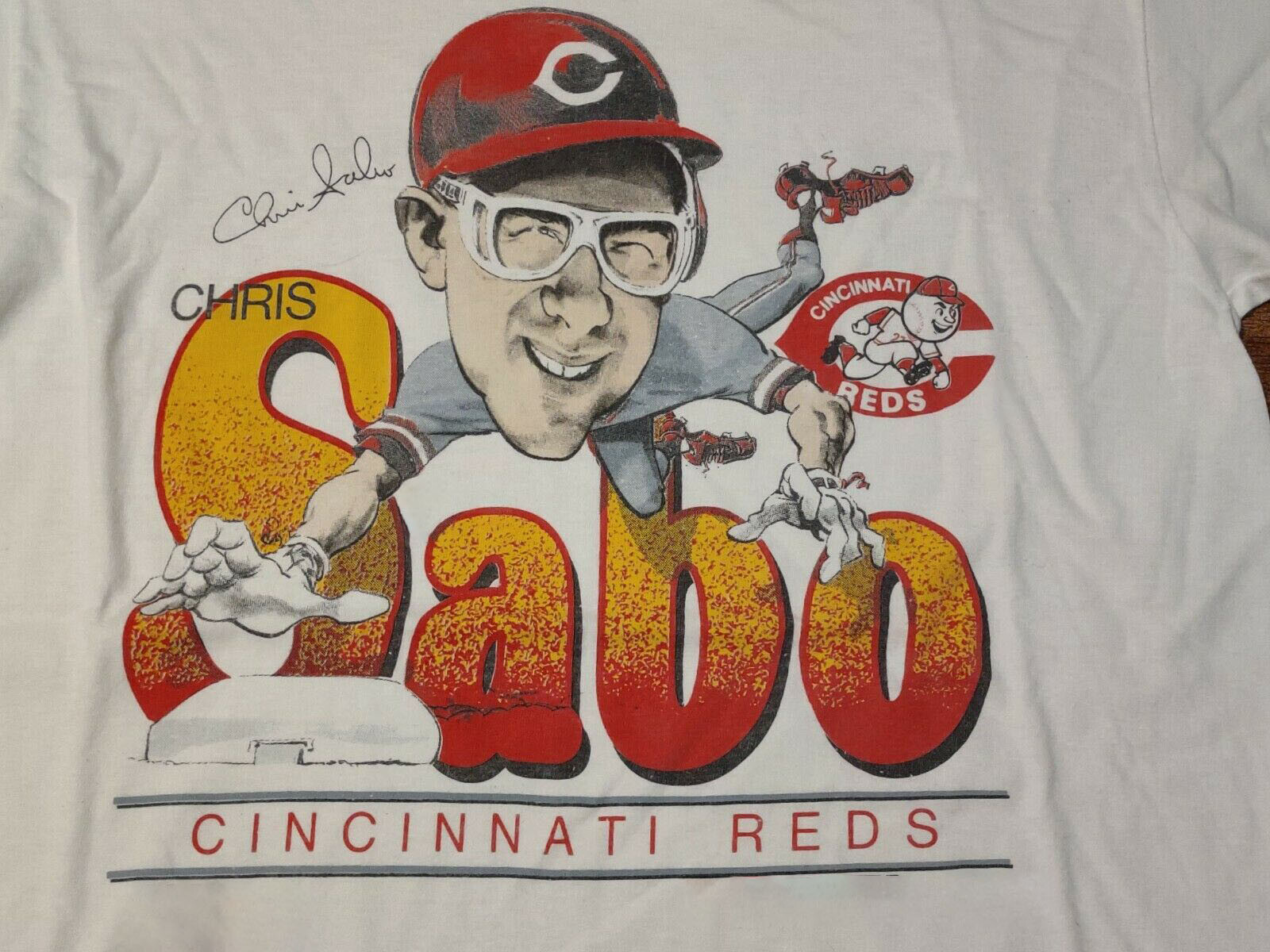 Chris Sabo Cincinnati Reds T-shirt White Unisex All Sizes S to 5XL JJ4500 gallery