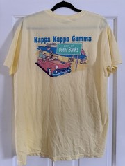Comfort Colors Kappa Kappa Gamma Outer Banks Beach Graphic 2023 Men’s L Yellow
