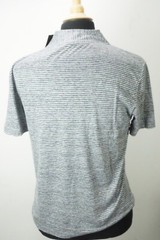 Giorgio Armani Black Label Blue Gray Striped 100% Linen T Shirt Sz 48 NEW