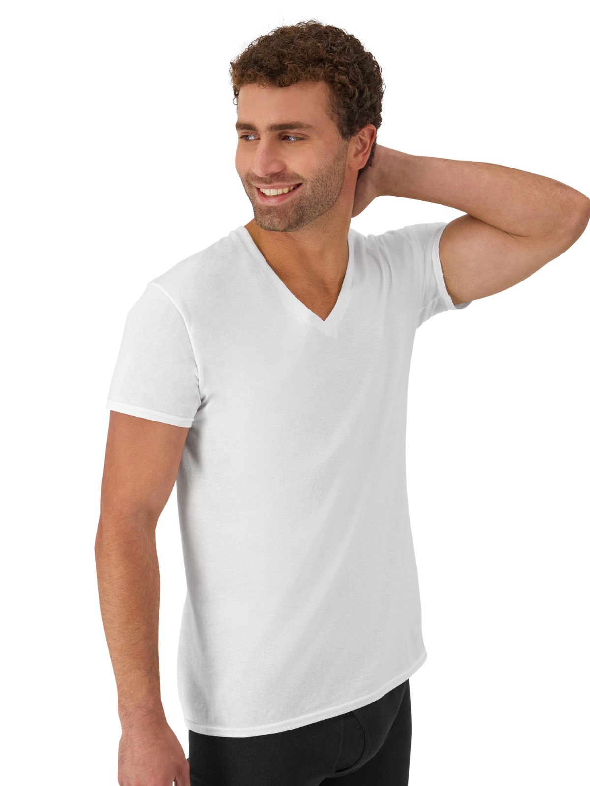 Hanes Men'S Value Pack White V-Neck Undershirts, 10- Pack and 6- Pack gallery