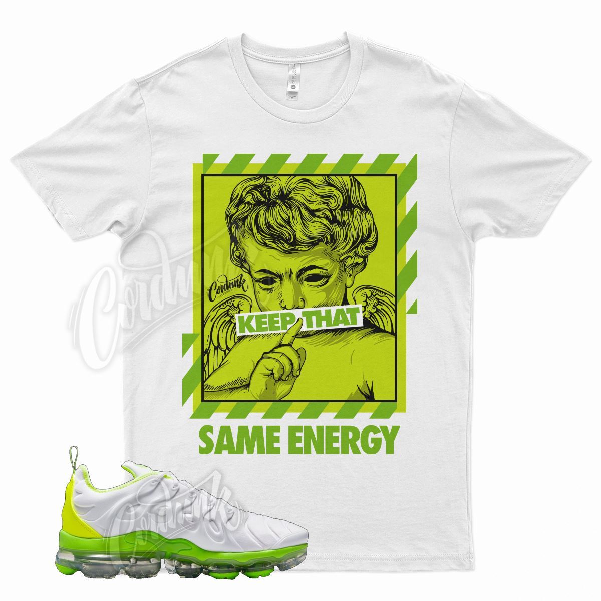 White ENERGY Shirt for N Vapormax Plus Tennis Ball Electric Green Volt Lime gallery
