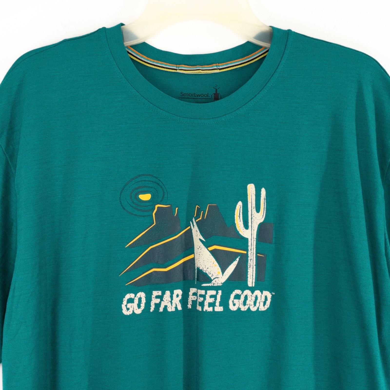 Smartwool Men's XL Moonlight Desert Graphic Tee Go Far Feel Good Merino Wool gallery