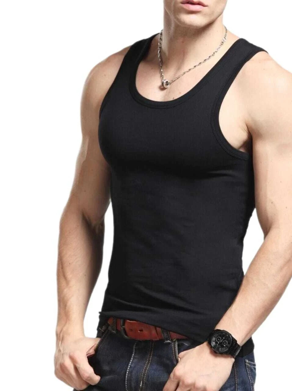 Goodfellow & Co Men's Tank Top, Men's 4pk Ribbed Tank Top - Goodfellow & Co, gallery