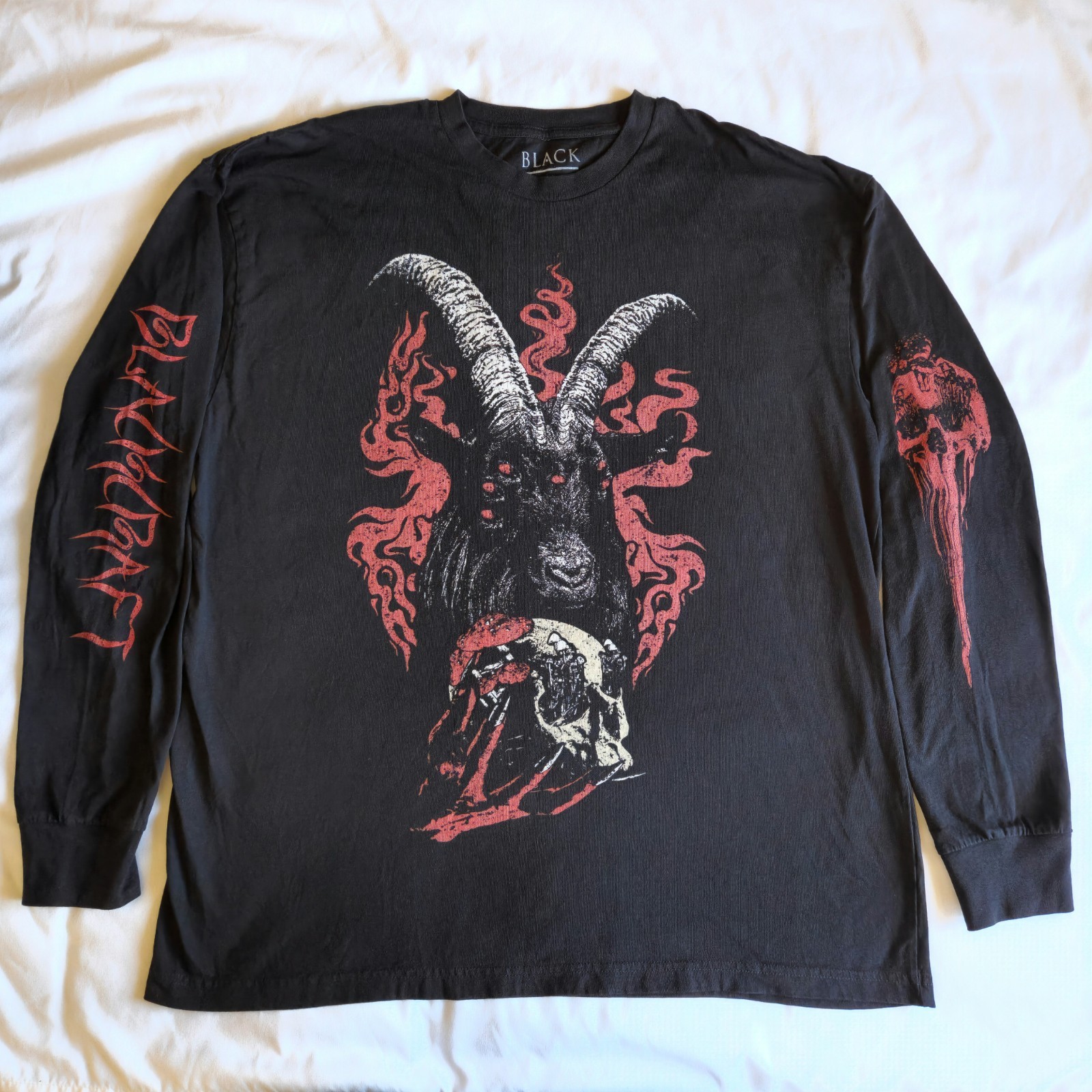 Blackcraft Cult Hexed Hooves Goat Devil Grunge 2XL Long Sleeve Graphic T-Shirt gallery