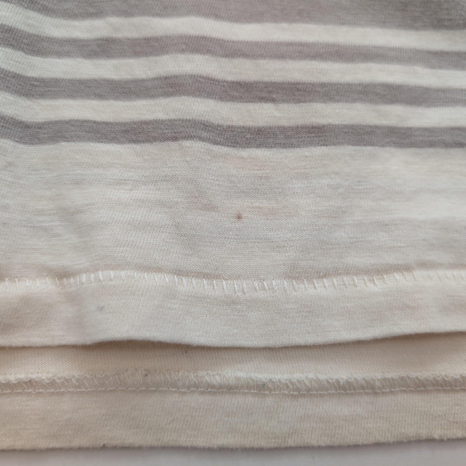 $98 Levi's Vintage Clothing LVC 1960s Stripe T-Shirt Large Grey Pink 100% Cotton gallery