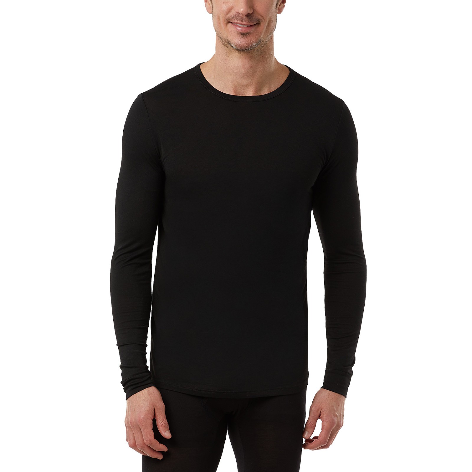 32 Degrees Men's Heat Long Sleeve Crew Neck Tee, 4-Pack, Size L gallery