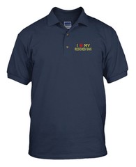 WATER RESCUE DIVE FLAG EMT FIREFIGHTER Embroidery Embroidered Golf Polo Shirt