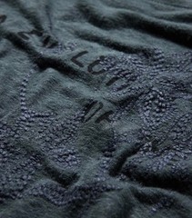 John Varvatos Men’s Evolution Floral Embroidery Linen SS Crew T-Shirt Dried Sage