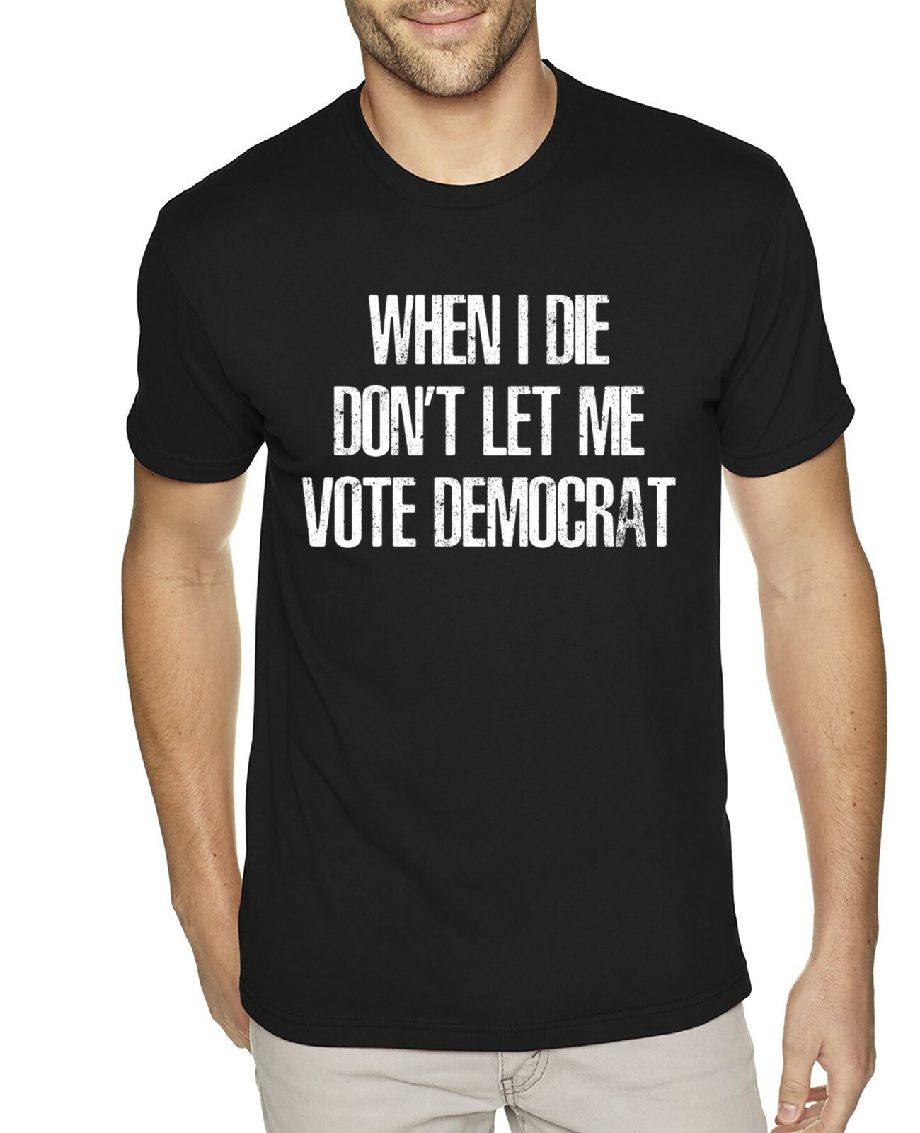 When I Die Don't Let Me Vote Democrat Trump Political Funny Trump 2024 shirt gallery