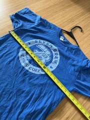 Tultex 202 – 7 Brew Drive Thru Coffee Blue T-Shirt Pre Owned