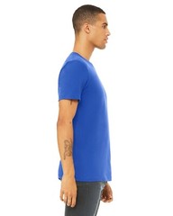 Bella + Canvas 3001C Large True Royal Cotton Jersey Tee Unisex Blue Tshirt